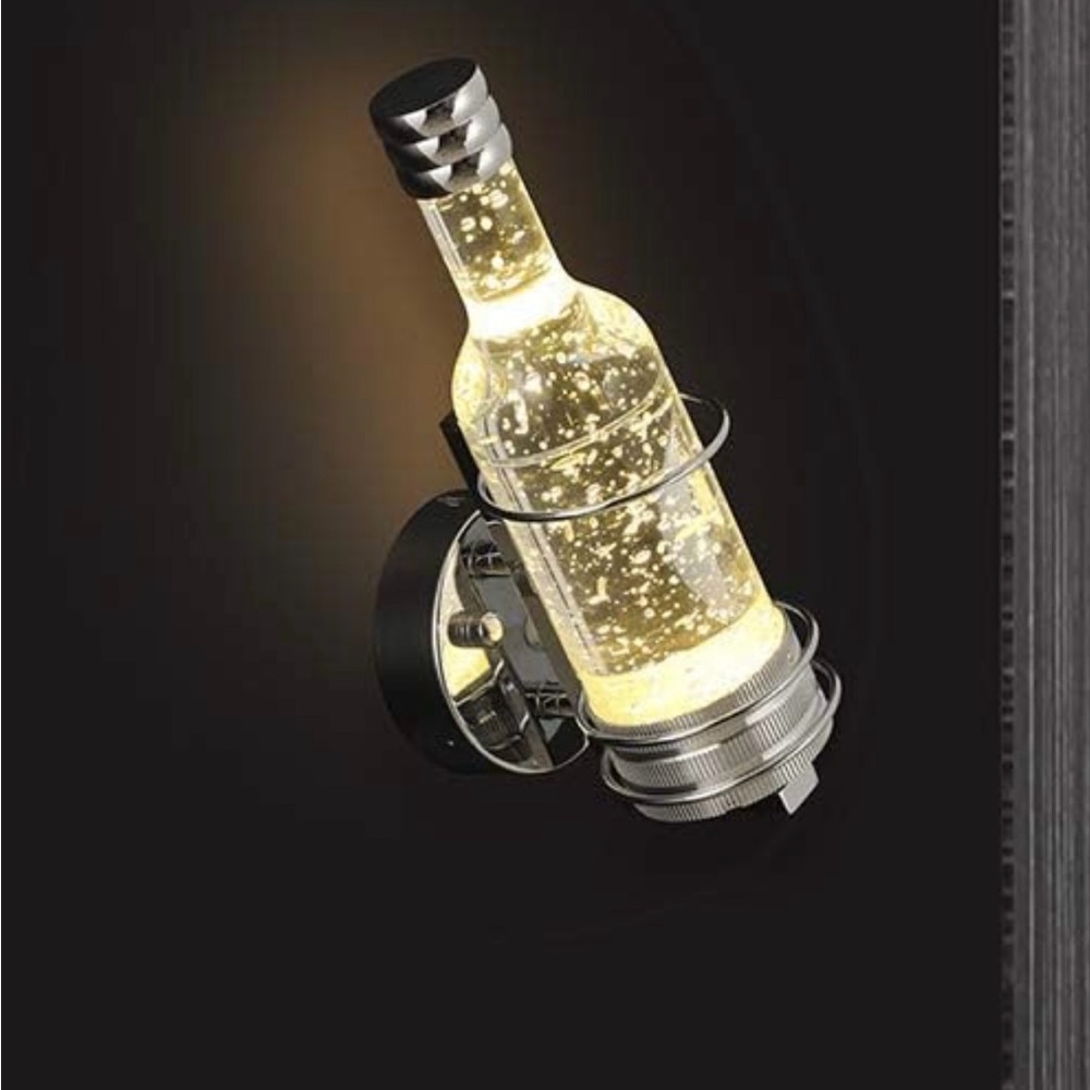 Modern Wall Scone with built-in LED light. No brand name. Hardwired.